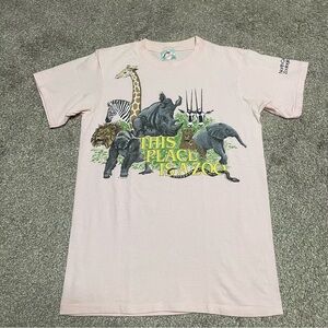 Vintage 80s Harlequin North Carolina Zoological Park Tee Size M